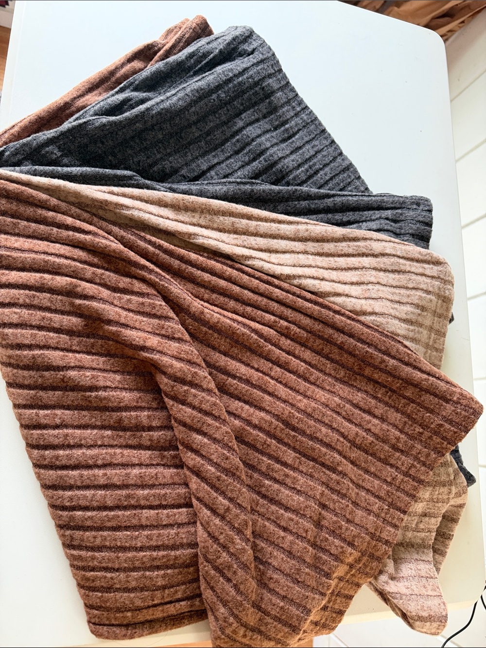 Ribbed MaterntMaxi Skirt 3 pack